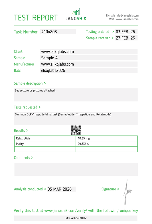 RETATRUTIDE 10 mg – Research Peptide