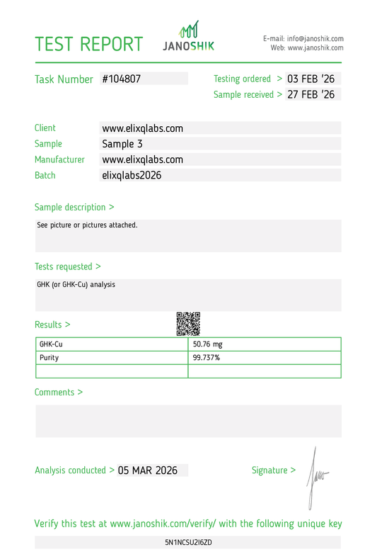 GHK-Cu 50 mg – Research Peptide